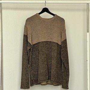 Claiborne Two Tone Knitted Crew-Neck Sweater
